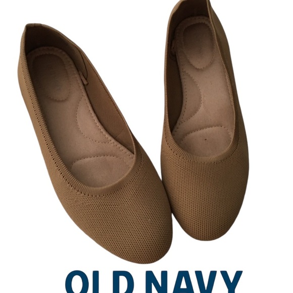 Balletcore Size 10 Women’s OLD NAVY Knit Almond Toe Flats in Mustard/Gold - Picture 3 of 15